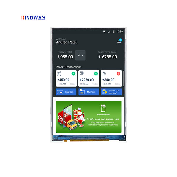 KINGWAY 3.5 Inch 320x480 Ips Tft Lcd Module Display